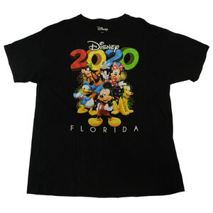 vintage 2020 Disney T Shirt Size XL 46/48 Black short sleeve NEW (nn55)